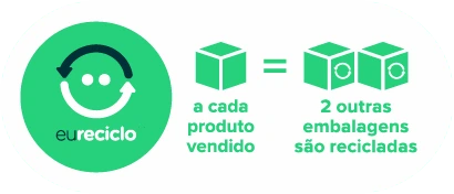 Selo eureciclo 200% rodapé