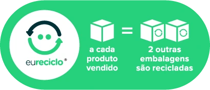 Selo eureciclo 200%: a cada produto vendido, 2 outras embalagens são recicladas
